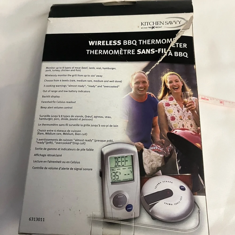 Nexxtech Wireless BBQ Thermometer, Monitor Up To 8 Types Of Meat